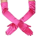 thumbnail image 2 of Women's Long Opera Gloves, Ladies Satin Elbow Length Solid Color 1926s Gloves Mittens For Bridal Evening Historical Performance, Prom, Themed Parties, 2 of 5