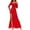 Red, variant on IROINNID Long Sleeve Dress for Women Long Sleeve Strapless Backless Lace Evening Long Dress ,Red