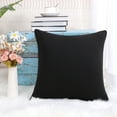 thumbnail image 4 of Unique Bargains 18'x18' Decorative Throw Pillow Cover Stretch Spandex Sofa Cushion Cover, Black, 4 of 8