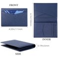 thumbnail image 3 of Tarjetero para tarjetas de crédito, bloqueo RFID, cartera plegable de piel auténtica para hombre, almacenamiento para tarjetas de crédito y billetes (azul 1), 3 of 5