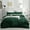Emerald Green, variant on IR Imperial Rooms 3 Piece Duvet Cover Set Soft Microfiber Button Closer for Adult Light Grey Color King