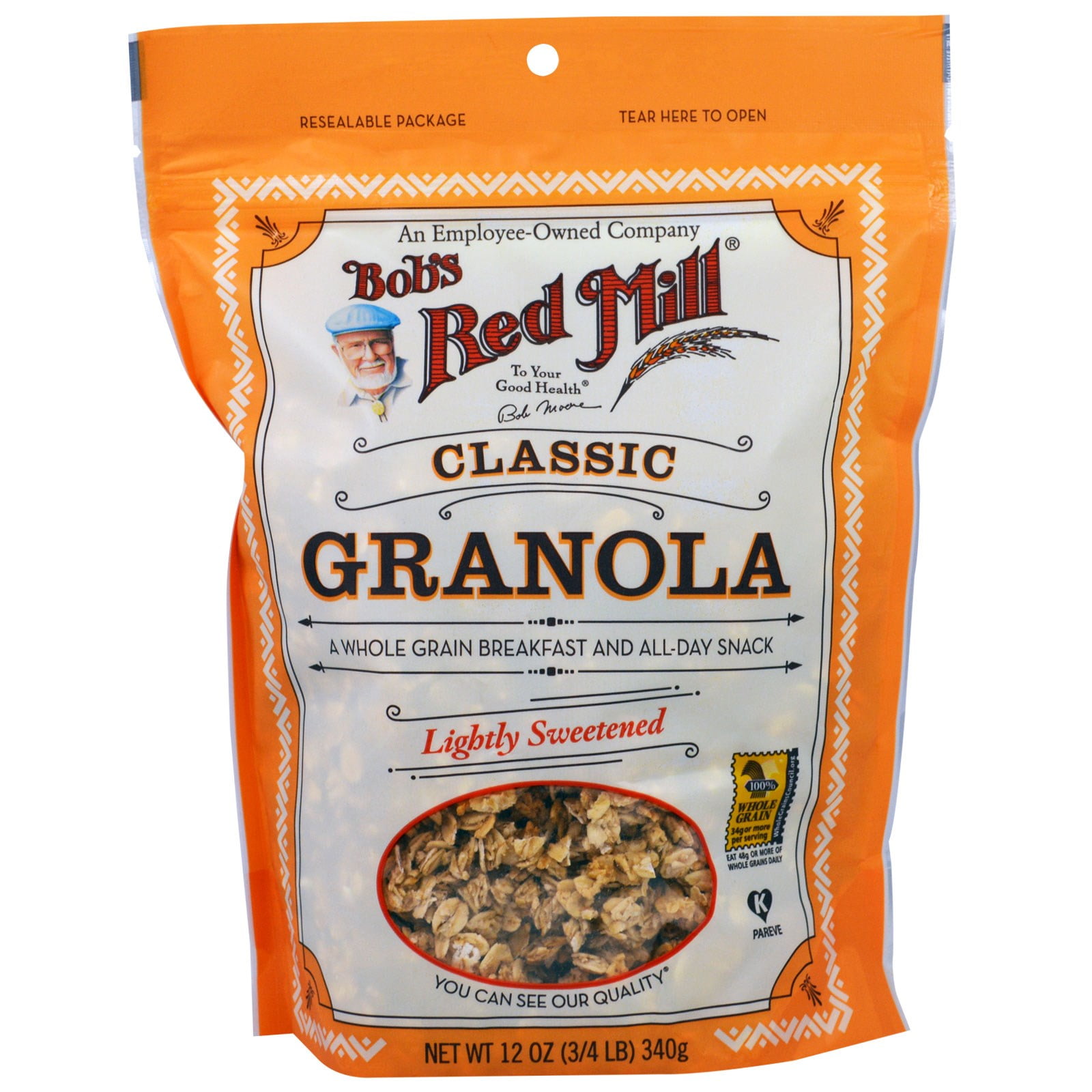 Bob's Red Mill Classic Granola Lightly Sweetened 12 oz Pack of 1