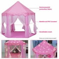 thumbnail image 5 of CJC Princess Castle Playhouse Tent for Girls, Indoor & Outdoor Large Kids Play Tent for Imaginative Games, 55"x53", 5 of 11