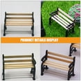 thumbnail image 3 of KAKOWELY Ensemble de Bancs Miniatures pour Parc 4 Pcs Modèle de Bancs Miniatures Siège de Rue miniature pour Bricolage Ornement de Maison de Poupée Mini Bancs Mini Chaises de Jardin Modèles, 3 of 5