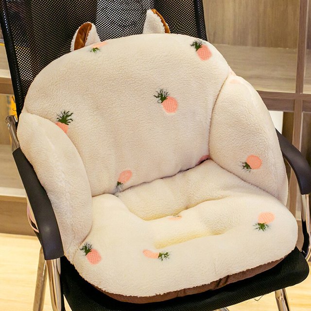 Cojín de asiento de flores de PP, sofá de felpa de algodón suave con forma de Animal, cojín de asiento interior con margaritas y aguacate, decoración para silla zhangyuxiang LED