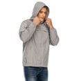 thumbnail image 3 of Tinglu Spring Men Jackets with Hooded Raincoat Waterproof Jacket Zip Up Men's Windbreaker Clothing, 3 of 8