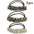 thumbnail image 2 of Bun Maker de Cheveux Perle 3PCS Élégant Glitter Bun Shaper Cheveux Bande Accessoire de Cheveux, 2 of 10