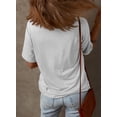 thumbnail image 2 of Camisa Dokotoo Fluffy Touch de punto gofrado con cuello en V para mujer, 2 of 6