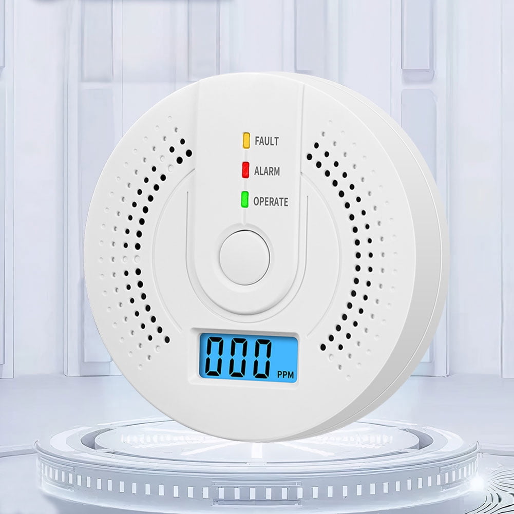 Detector Digital de monóxido de carbono, advertencia de sonido e