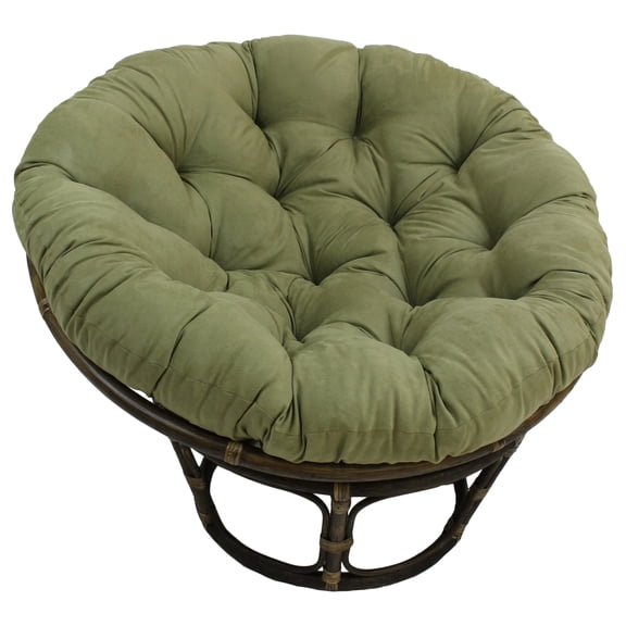 Blazing Needles 52-inch Solid Microsuede Papasan Cushion - Sage Green