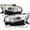 Chrome Housing Clear Lens, variant on Spec-D Tuning Chrome LED DRL Projector Headlights w/ Switchback & Sequential Signal Compatible with 2016-2021 Honda Civic w/ Factory Halogen Headlamps, Left + Right Assembly