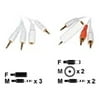 Netalog DLO Stereo Cable Kit - Audio cable kit - mini-phone stereo 3.5 mm, stereo jack to mini-phone stereo 3.5 mm, RCA - for Apple iPod
