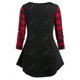 thumbnail image 2 of Camiseta Swing Talla Extra a Cuadros Rosegal  Mangas largas de talla grande, 2 of 5