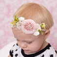 thumbnail image 2 of Baby Girl Floral Headbands- 3pcs Nylon Headband Handmade Flower Crown Elastic Hairband Newborn Toddler Hair Accessories Gifts for Girls, 2 of 6