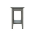 thumbnail image 5 of AFI Mission Solid Wood Side Table with Built-in Charging Station, Grey, 5 of 6