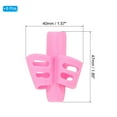 thumbnail image 2 of Uxcell 6 Pcs 2 Fingers Handwriting Pencil Grippers, Pink, 2 of 6