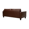 thumbnail image 2 of Wesley 81" Leather Power Footrest Tuxedo Arm Sofa, 2 of 3