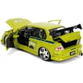 thumbnail image 4 of Jada Toys Fast & Furious 1:24 Brian's Mitsubishi Lancer Evolution VII Die-cast Car, Toys for Kids and Adults, Lime Green 99788, 4 of 12