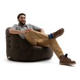 thumbnail image 2 of Lux by Big Joe Large Milano Blazer Leather Bean Bag, 2 of 5
