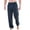 Blue, variant on Men's Warm Lounge Pants Winter Fleece Pj Bottoms Tapered Leg Casual Walking Pants Lightweight Cozy Baggy Sweatpants Ankle Length Soft Comfy Spring Fall Nude XX-Large