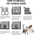 thumbnail image 5 of Dog Flap With Magnets, Pet Flap For Fly Screen, Dog Flap, Magnetic Closure Pet Flap For Cats Dogs With 4 Switches, 5 of 5