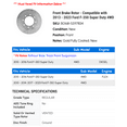 thumbnail image 2 of Front Brake Rotor - Compatible with 2013 - 2023 Ford F-350 Super Duty 4WD 2014 2015 2016 2017 2018 2019 2020 2021 2022, 2 of 2