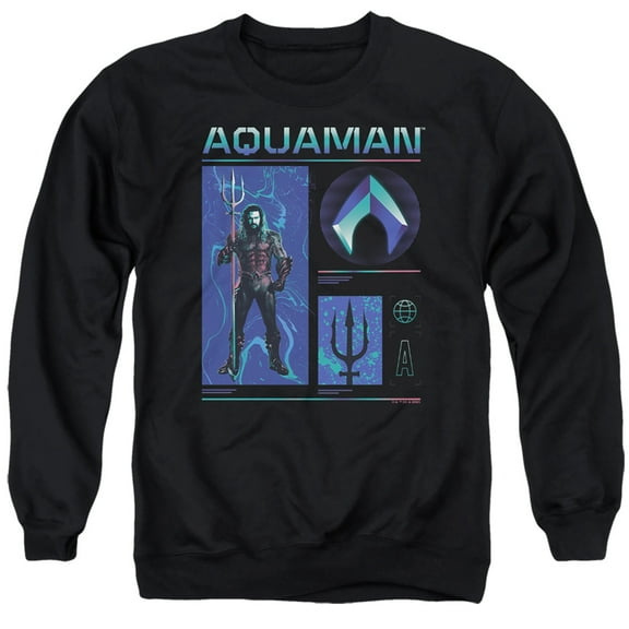 Aquaman and the Lost Kingdom Aquaman Stats Unisex Adult Crewneck Sweatshirt
