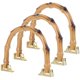 thumbnail image 4 of DIY Coffee Plastic and Metal Purse Handles for Beach Bags with Bamboo Style 3pcs, 4 of 4