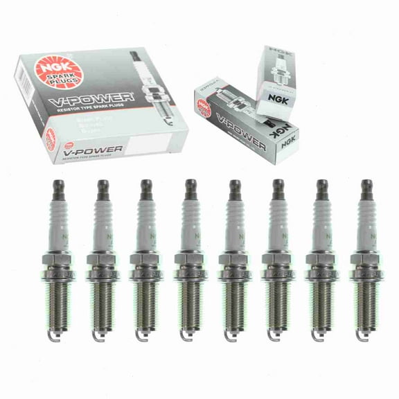 8 pc NGK 3672 V-Power Spark Plugs for 1N17-18-110 22401-8H516 33-881284Q 94702-00400 94709-00400 975 E3.68 FR7ME REC10YC4 Ignition Wire Secondary Fits select: 2001-2004 SUBARU LEGACY