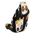 thumbnail image 2 of Wukai Cat Skulls and Flowers Full Set Car Seat Covers with Soft Padding Universal Auto Front Seats Protector and Cushion Mat, 2 of 5