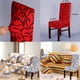 thumbnail image 4 of Cubiertas de la silla Funda de Silla de Comedor Cubierta de Franja Taburete Corto de Extraíble, 4 of 8
