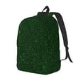 thumbnail image 2 of KLL Emerald Green Sparkling Print Travel Laptop Backpack - College Backpack Business Work Bag Nurse Bag Casual Daypack for Weekender Business Hiking -Medium, 2 of 6