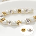 thumbnail image 3 of 100pcs 2 colors Tibetan style Alloy Beads Rondelle Silver & Golden 7~8x3.5~4mm Hole: 3mm 50pcs/color, 3 of 3