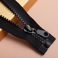 thumbnail image 2 of 60cm/2pcs Separating Large Plastic Zippers Black Tape with Double Zipper Heavy Duty Zipper for Sewing, Sleeping Bag, 2 of 4