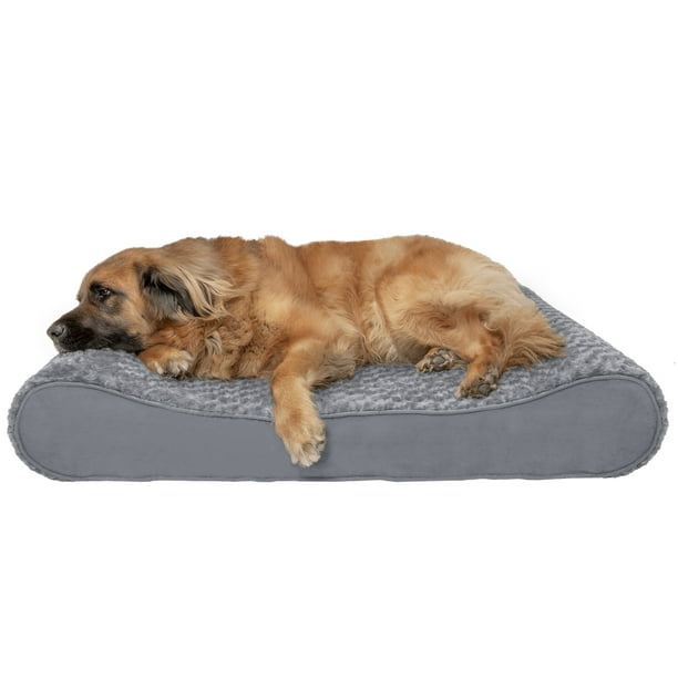 FurHaven Pet Dog Bed Orthopedic Ultra Plush Luxe Lounger Pet Bed for