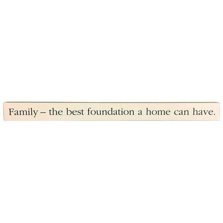 Hallmark 6384226 Family the Best Foundation a Home Can Have Wooden Sentiments Rectangle