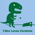 thumbnail image 3 of CafePress - T Rex Loves Cornhole Light T Shirt - Men's Classic Graphic T-Shirt, 3 of 4