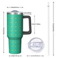 thumbnail image 2 of Modern 40oz Tumbler– Stainless Steel Insulated Tumbler with Handle and Straw, Large Capacity Travel Cup for Hot & Cold Drinks, 2 of 7
