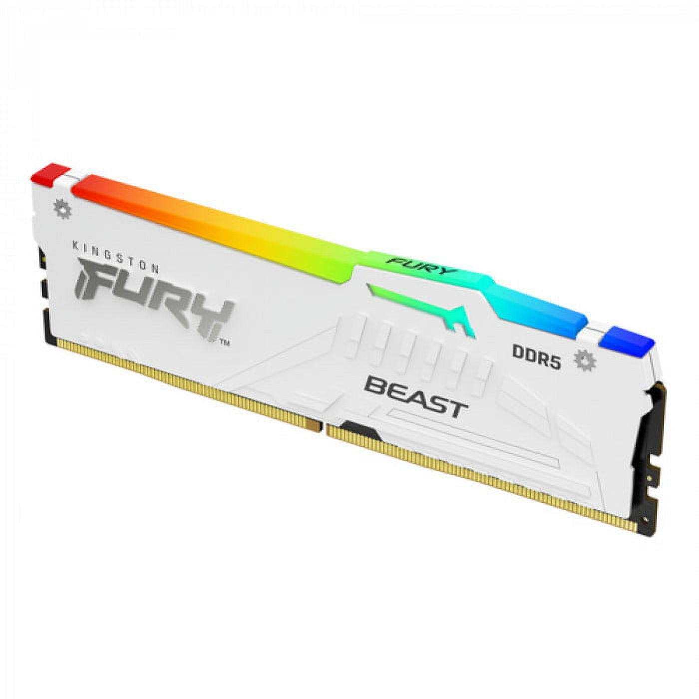 メモリー KINGSTONFURY BEAST DDR5 32gb/5600mhz x4 Kingston Fury Beast RGB 32GB (2x16GB) 6000MT/s DDR5 CL30