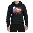 thumbnail image 2 of Wild Bobby, Colorful Neon Flag, Streetwear, Unisex Graphic Hoodie Sweatshirt, Black, 2XL, 2 of 3