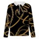 thumbnail image 4 of Blusa de manga larga con estampado digital colorido y media cremallera para hombre Pompotops  oipoqjl47061, 4 of 5