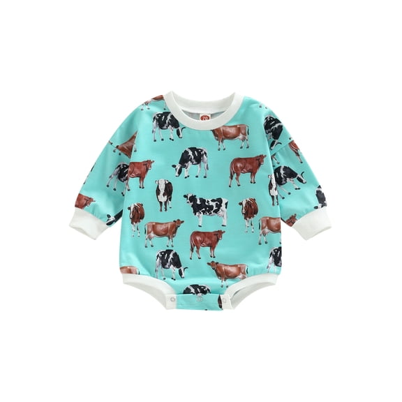 Bagilaanoe Newborn Baby Girl Boy Casual Rompers Print Long Sleeve Bodysuits 6M 12M 18M 24M Infant Casual One Piece Short Jumpsuit