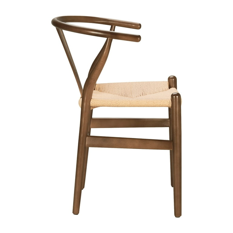 Poly & bark wegner wishbone style weave outlet chair