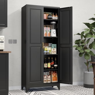 YYAo 2 Rattan Door Sideboard Cabinets, Accent Storage Cabinets
