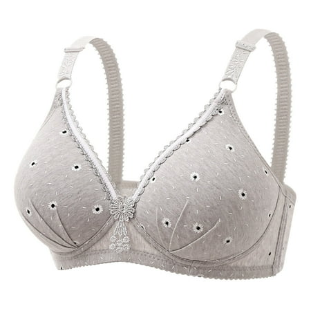 Ramiter Women S Lingerie Women s Underwire Unlined Bra Minimizers Non-Padded Bra Full Coverage Lace Mesh Sexy Sheer Plus Size Bra 38 GY1