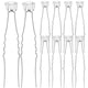 thumbnail image 4 of Rhinestone Hair Stick 10Pcs Silver with Smooth Edges Hair Accessories for Girls, 4 of 5