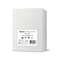 Wevac Lite 8" x 12" 250 Count Freezer Bags, Cleaners Vacuum Seal Bags for Food, Clear