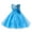 Blue, variant on Bilo Lovely Sequin Flower Girl Dress, 5 Colors (7-8 Years, Blue)