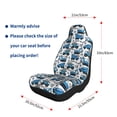 thumbnail image 4 of Naloa Blue Excavator Car Seat Covers 2PCs Front Car Seat Covers Universal fit for Most Cars SUVs and Trucks - 1, 4 of 5