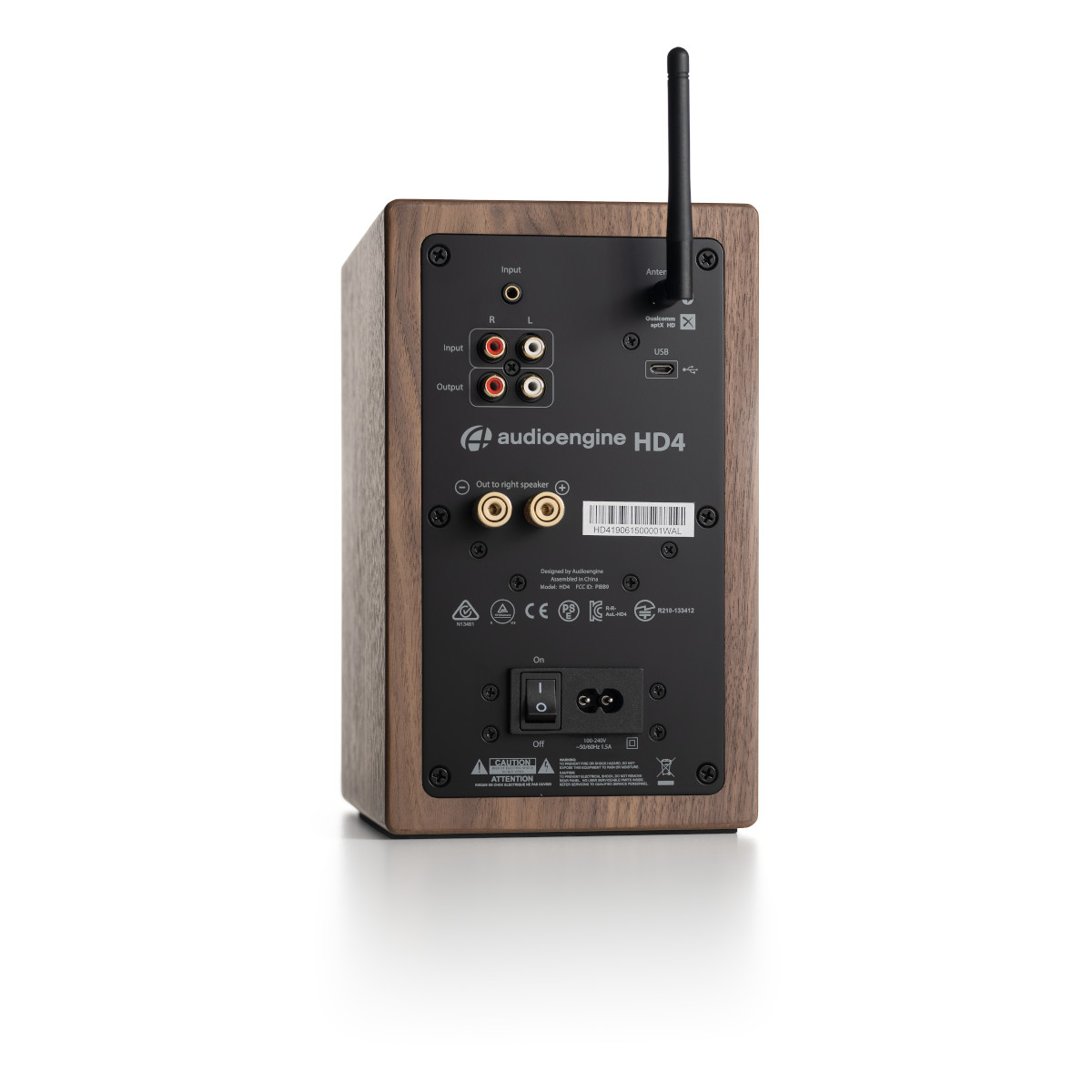 Audioengine HD4 120W Wireless Bluetooth Bookshelf Stereo System - Walnut - image 3 of 5